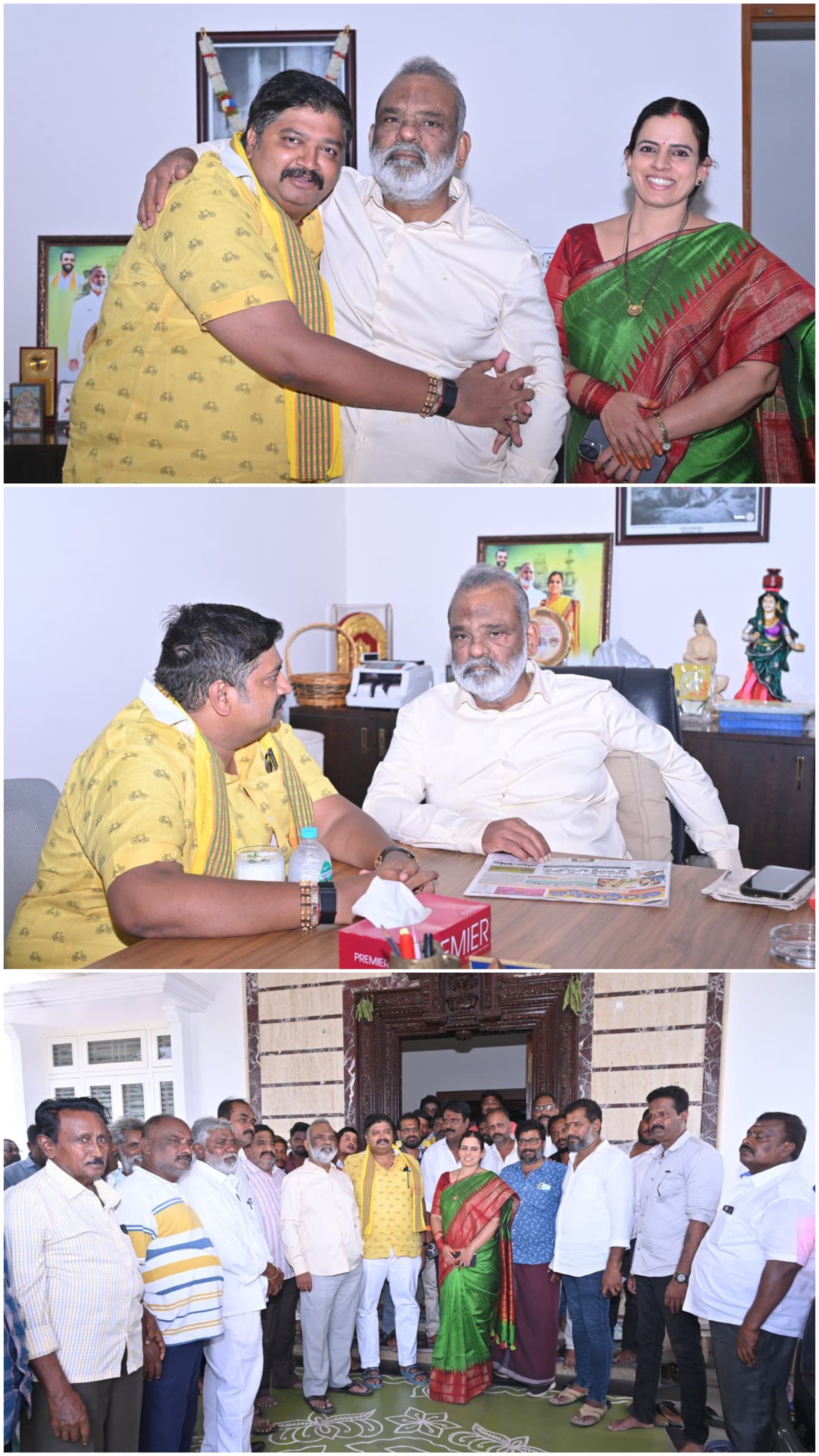 సీకే బాబు నివాసానికి ఎమ్మెల్యే గురజాల జగన్ మోహన్